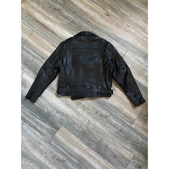 VTG First Classic Leather Gear Moto Jacket Sz L - Picture 5 of 5